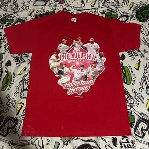 Rare 2008 Philadelphia Phillies Hometown Heroes World Series Shirt Men’s M Utley
